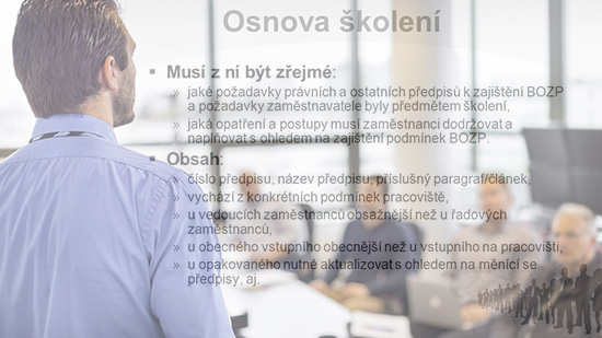 Osnova školení